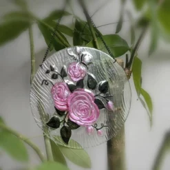 Rose Suncatcher, 10" -Outdoor Corner Shop rose suncatcher 10 2