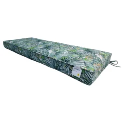 Sanya Blue Gusseted Outdoor Bench Cushion