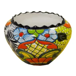 Scalloped-Edge Talavera Pot, 12"