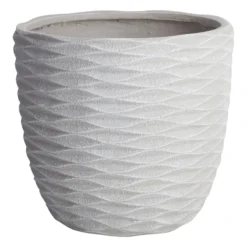 Sherwin White Antique Concrete Planter, Large