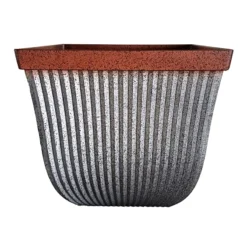 Southlake Galvanized Square Planter, 16"