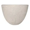 Stone White Threaded Planter, 14.5"