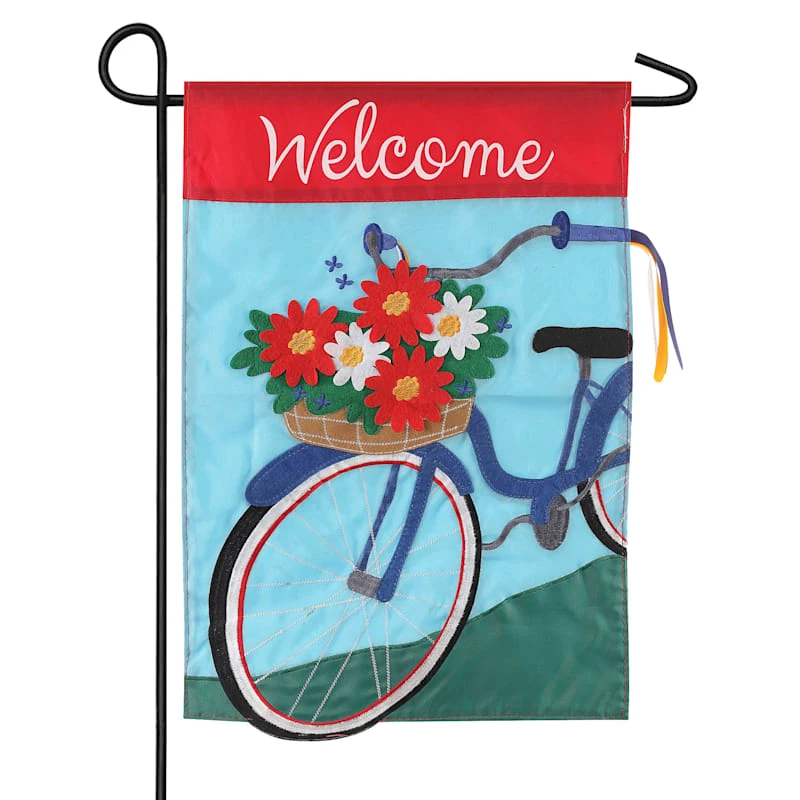 Summertime Bicycle Garden Flag 1 Summertime Bicycle Garden Flag