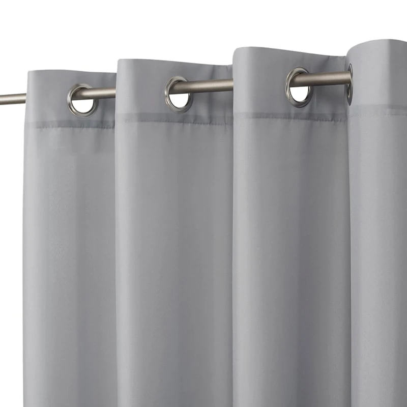 Sun Zero Darian Grey Outdoor Light Filtering Curtain Panel, 95" 2 Sun Zero Darian Grey Outdoor Light Filtering Curtain Panel, 95" - Image 2