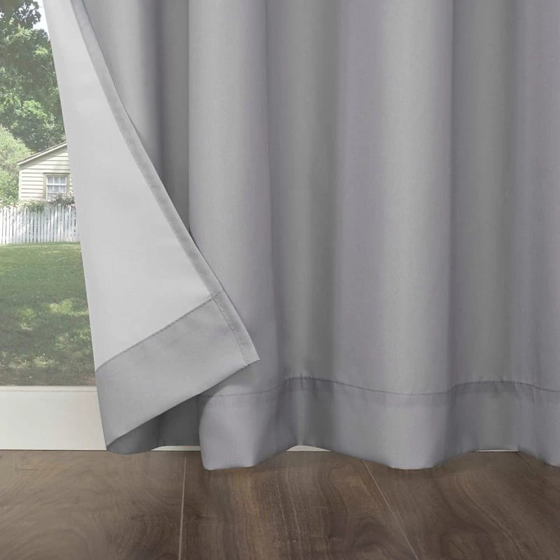 Sun Zero Darian Grey Outdoor Light Filtering Curtain Panel, 95" 5 Sun Zero Darian Grey Outdoor Light Filtering Curtain Panel, 95" - Image 5