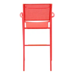 Sunny Club Coral Textilene Stackable Outdoor Barstool -Outdoor Corner Shop sunny club coral textilene stackable outdoor barstool 3