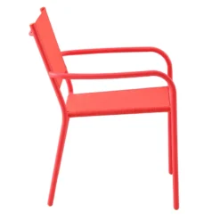 Sunny Club Coral Textilene Stackable Outdoor Chair -Outdoor Corner Shop sunny club coral textilene stackable outdoor chair 2