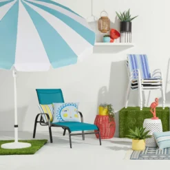 Sunny Club Coral Wicker Outdoor Ottoman, 16" 5 Sunny Club Coral Wicker Outdoor Ottoman, 16" -Outdoor Corner Shop sunny club coral wicker outdoor ottoman 16 2