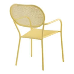 Sunny Club Light Yellow Mesh Steel Outdoor Chair 8 Sunny Club Light Yellow Mesh Steel Outdoor Chair -Outdoor Corner Shop sunny club light yellow mesh steel outdoor chair 3