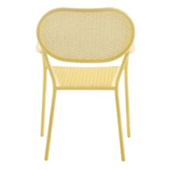 Sunny Club Light Yellow Mesh Steel Outdoor Chair 9 Sunny Club Light Yellow Mesh Steel Outdoor Chair -Outdoor Corner Shop sunny club light yellow mesh steel outdoor chair 4