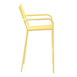 Sunny Club Light Yellow Textilene Stackable Outdoor Barstool -Outdoor Corner Shop sunny club light yellow textilene stackable outdoor barstool 2