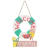 Sunny Club Welcome To Our Pool Wooden Outdoor Wall Sign, 18"