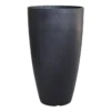 Tall Black Egg Shaped Planter, 12"