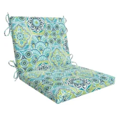 Teal Calista Outdoor Hinged Seat Cushion
