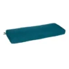 Teal Canvas Gusseted Outdoor Bench Cushion