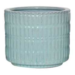 Teal Textured Pot, Medium