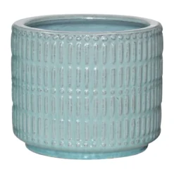 Teal Textured Pot, Small