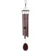 Textured Brown Metal Wind Chime, 29"