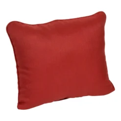 Tristin Cherry Red Outdoor Corded Back Cushion