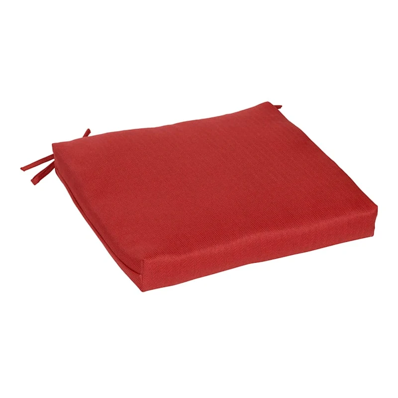 Tristin Cherry Red Premium Outdoor Square Seat Cushion 1 Tristin Cherry Red Premium Outdoor Square Seat Cushion