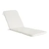 Tristin Heather White Basic Outdoor Chaise Lounge Cushion