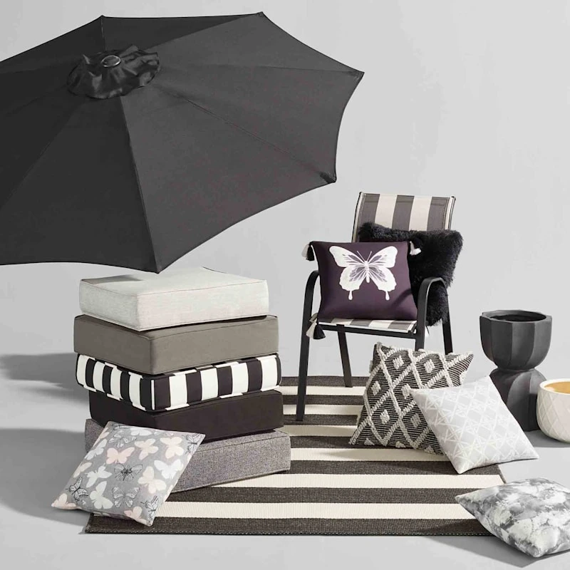 Tristin Heather White Premium Gusseted Outdoor Deep Seat Cushion 2 Tristin Heather White Premium Gusseted Outdoor Deep Seat Cushion - Image 2