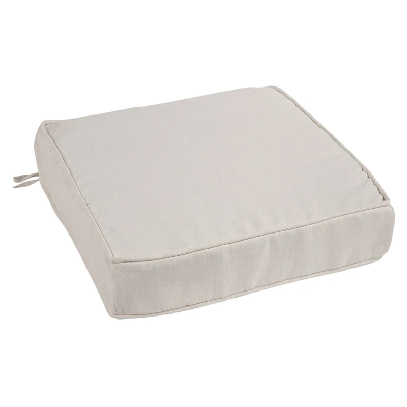 Tristin Heather White Premium Gusseted Outdoor Deep Seat Cushion 1 Tristin Heather White Premium Gusseted Outdoor Deep Seat Cushion