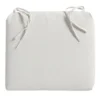 Tristin Heather White Premium Outdoor Square Seat Cushion