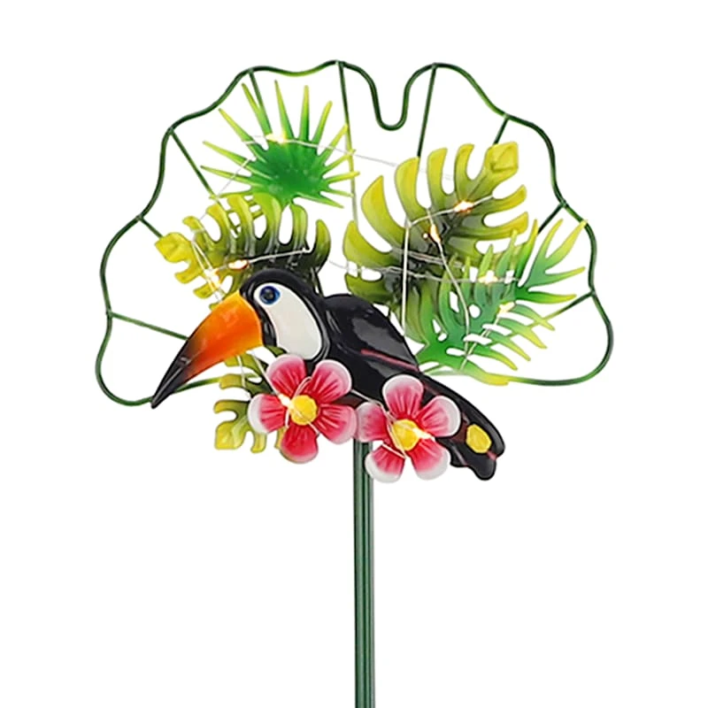 Tropical Toucan LED Garden Stake, 33.5" 2 Tropical Toucan LED Garden Stake, 33.5" - Image 2