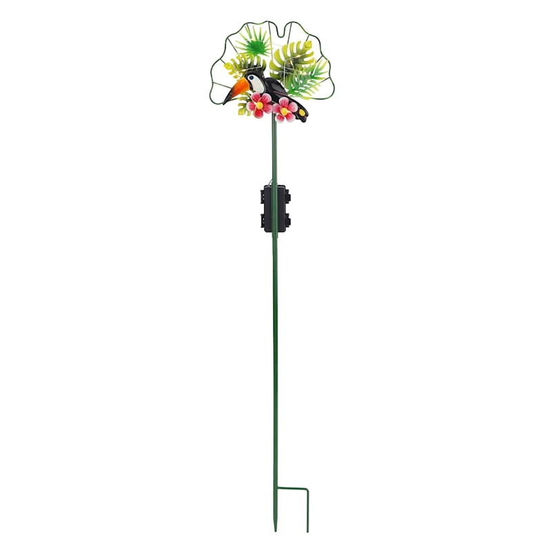 Tropical Toucan LED Garden Stake, 33.5" 1 Tropical Toucan LED Garden Stake, 33.5"
