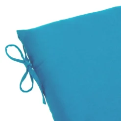 Turquoise Canvas Basic Outdoor Chaise Lounge Cushion -Outdoor Corner Shop turquoise canvas basic outdoor chaise lounge cushion 2