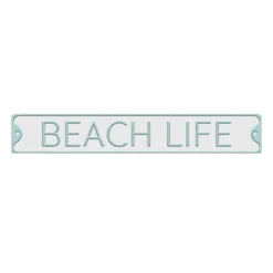 Ty Pennington Metal Beach Life Hanging Outdoor Wall Sign, 38"