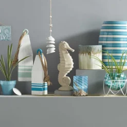 Ty Pennington Outdoor Blue Wooden Buoy -Outdoor Corner Shop ty pennington outdoor blue wooden buoy 2