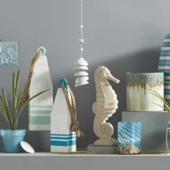 Ty Pennington Outdoor Green Wooden Buoy Decor With Jute Rope -Outdoor Corner Shop ty pennington outdoor green wooden buoy decor with jute rope 2