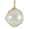 Ty Pennington Rope Hanging Outdoor Clear Glass Orb
