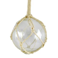 Ty Pennington Rope Hanging Outdoor Clear Glass Orb