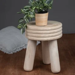 Ty Pennington Round Natural Wood Plant Stand, 14x18 -Outdoor Corner Shop ty pennington round natural wood plant stand 14x18 3