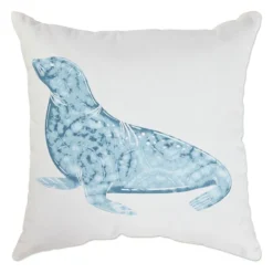 Ty Pennington Sea Lion Shibori Outdoor Throw Pillow, 16"