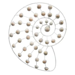 Ty Pennington Wooden Beaded Shell Outdoor Wall Decor, 14"