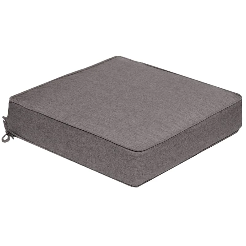 Vernon Granite Premium Gusseted Outdoor Deep Seat Cushion 1 Vernon Granite Premium Gusseted Outdoor Deep Seat Cushion