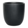 Warrenton Black Egg-Shaped Planter, 11"