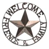 Welcome Friends & Family With Star Outdoor Wall Decor, 22"