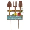 Welcome Garden Tools Wood & Metal Yard Stake, 24"