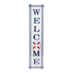 Welcome Metal Outdoor Wall Sign, 42"