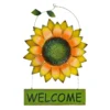 Welcome Sunflower Outdoor Wall Decor