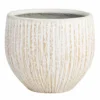 White Bark Concrete Planter, 15.5"