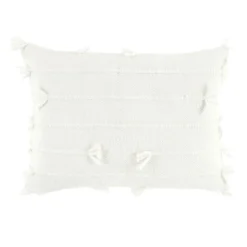 White Clifton Knots Outdoor Throw Pillow
