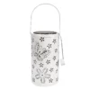 White LED Butterfly Cutout Lantern With Timer, 7.7"