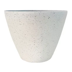 White Speckled Egg Shaped Planter, 15"