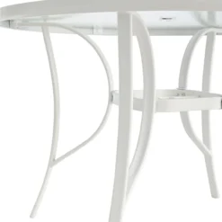 White Steel Round Table, 42" 11 White Steel Round Table, 42" -Outdoor Corner Shop white steel round table 42 3